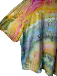 Image 7 of XL Crop Tee in Summer Sunrise Ice Dye