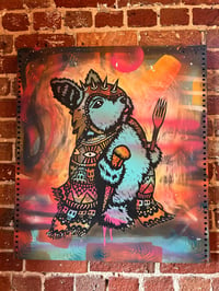 Image 1 of Peckish Assassin on Reclaimed Metal