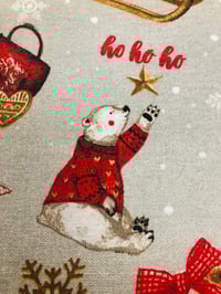 Image 5 of Hule Loneta Resinada - Navidad/Oso Polar - 6€/m