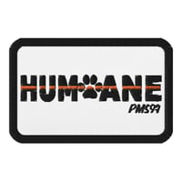 Humane Embroidered patches