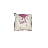 LeanPercs throw pillow double sided 
