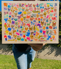Image 1 of Large Colorful Friends Original Work 