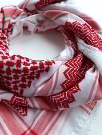 Image 2 of Red Keffiyeh No Tassles (Made in Jordan) 