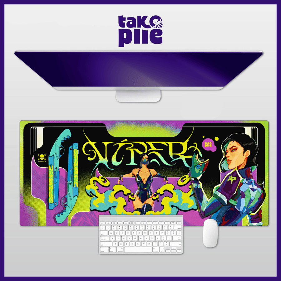 Image of Extended Gaming Mouse Pad | VIPER from VALORANT | 70 x 30 cm | by TAKOPIIE