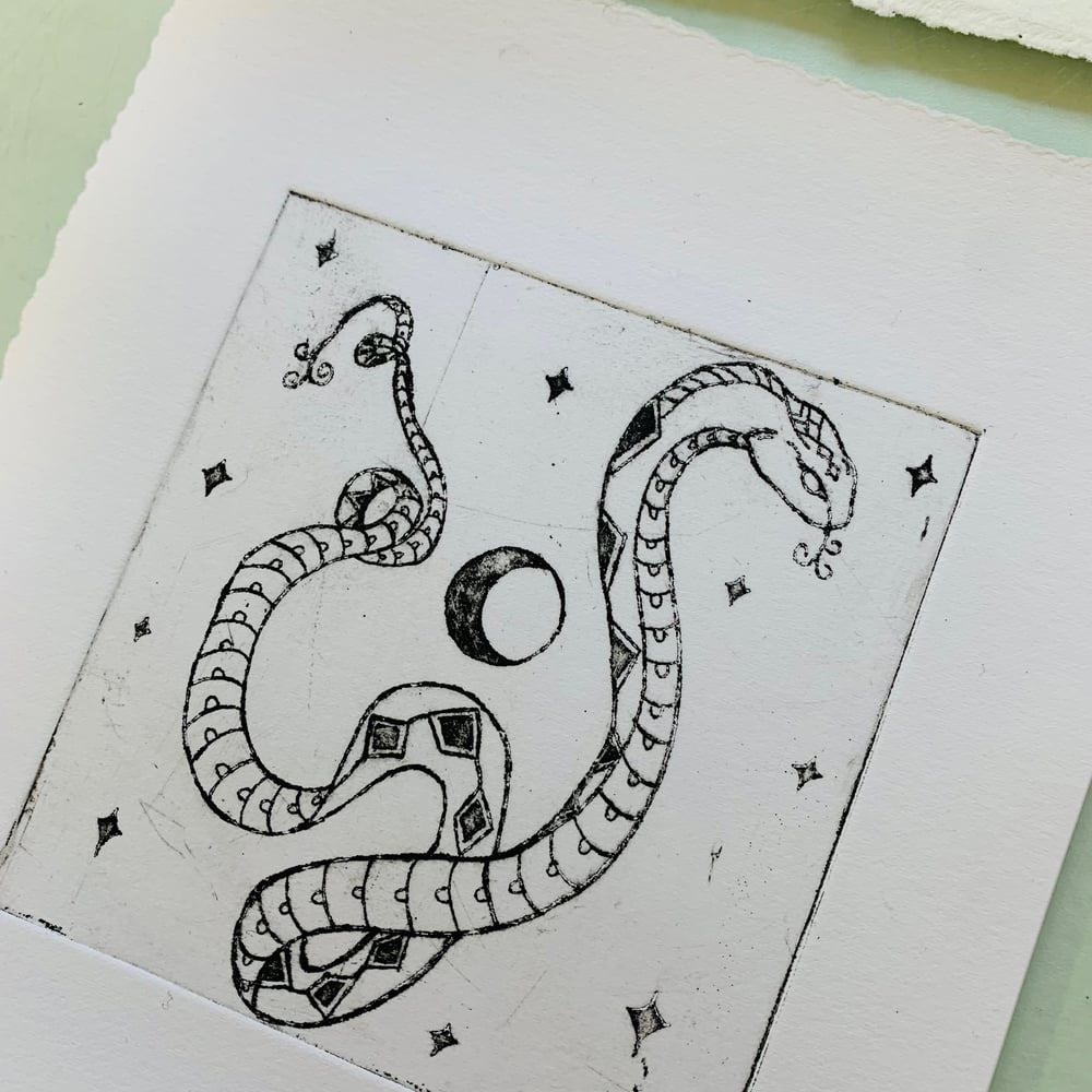 Image of Adder Etching