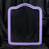11x14 Enamel Pin Frame  (Lavender/ Black Fabric)