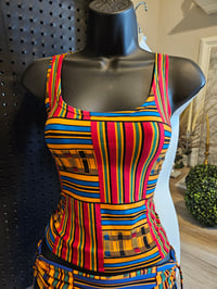 Image 1 of Kente Afro Plaid Women's tank tops | More Colors Available.