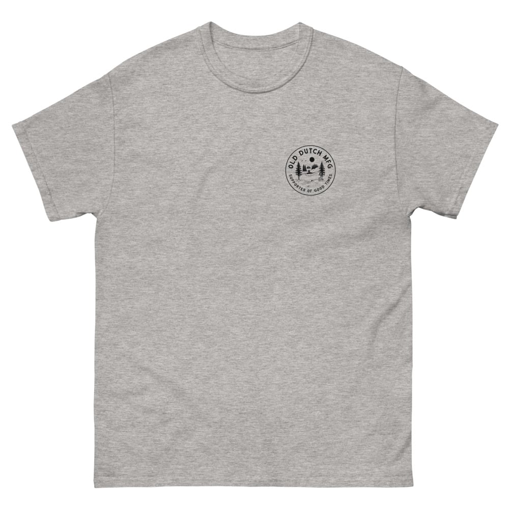 Image of Men's heavyweight tee "supporter of good times" sport grey