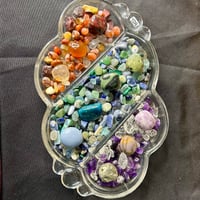 Image 1 of Cloud Bowl with Rainbow Crystal Confetti (42A)