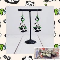 Panda + Bamboo Earrings