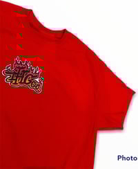 Image 4 of [ FLAMES TEE RED ] 