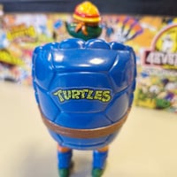 Image 2 of 1994 Playmates TMNT Mighty Mutations Construction Mike Figure with Accessories