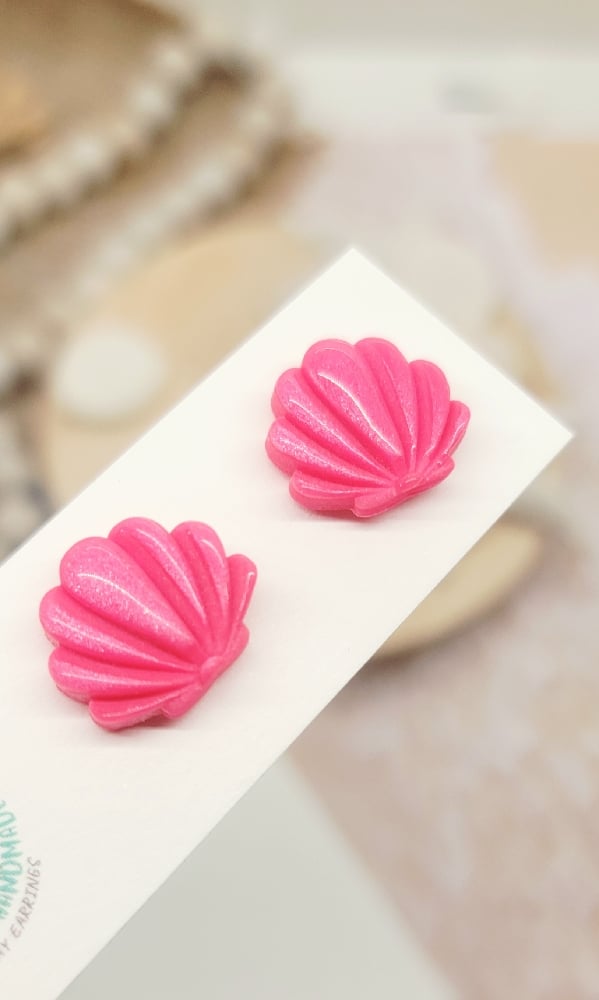Image of Coastal Crush Shell Studs