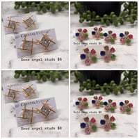 Image 1 of Gold studs PICK INSIDE3