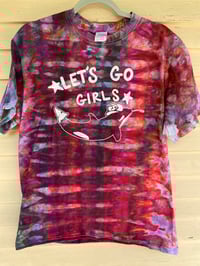 Image 1 of LARGE Lets Go Girls Orca Tie Dye Shirt C17