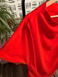 Image 2 of H &M orangey red dress