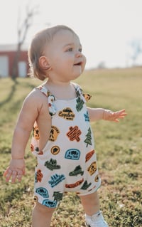 Image 1 of Stay Wild Overalls (bummies/shorts)