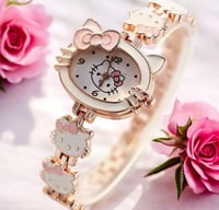 Image 2 of Kitty Watch White  PRE ORDER