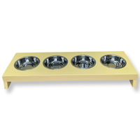 Image 10 of Elevated Cat Feeder (Whisker Friendly, Stainless Bowls)