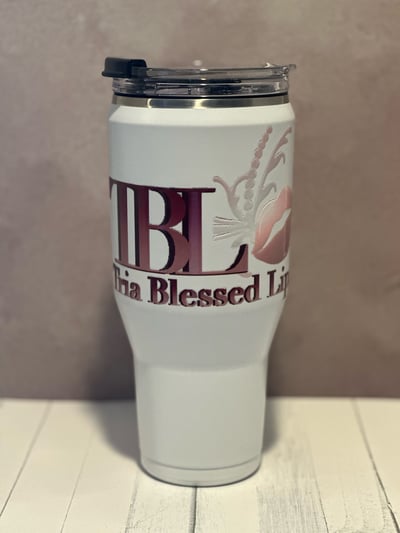Image of Personalized 40oz. Leakproof tumbler.  Email pictures to be used to lifechangingcrafts@gmail.com