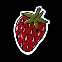 Strawberry Valentine Sticker