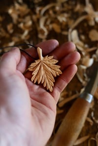 Image 10 of   Maple Leaf Pendant Necklace 