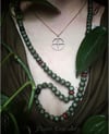 Green Earth Rune Meditation Mala