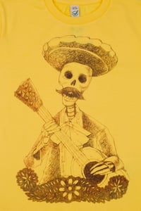 Image 2 of Day of the Dead Halloween Yellow Kids-T (Organic)