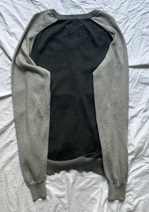 Maison Martin Margiela 3 Greys V-Neck Sweater SS15 - Size L
