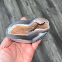 Image 2 of Druzy Orca Agate Heart 