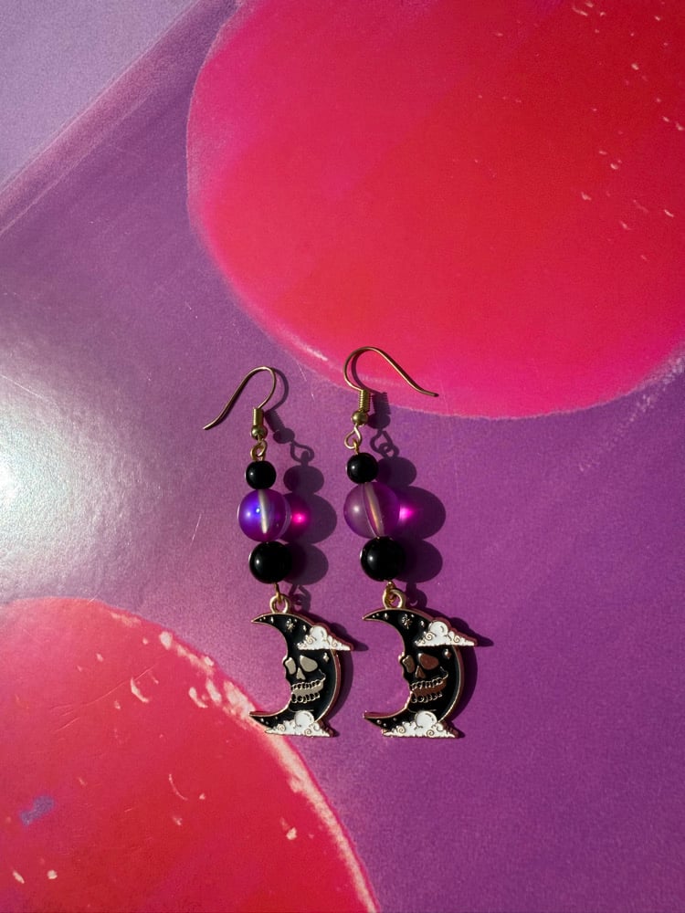 Image of Spooky moon earrings ๐๐โจ