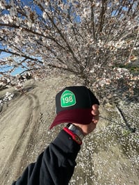 Image 6 of 198 Black and Burgandy 