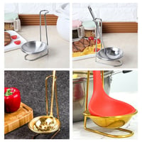 Image 19 of Kitchen Accessories Vertical Single/Double Ladle Spoon Utensil Rack Soup Spoon Rest Stand 