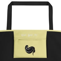 Image 2 of Old Hollywood Glamour Tote Bag - Yellow