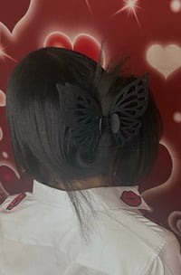 Image 4 of Large Black Butterfly Claw Clip