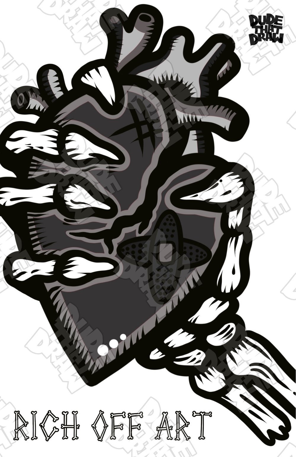 Rich Off Art Print