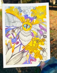 Image 3 of Just Bee Art Print