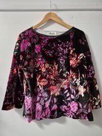 Image 1 of Kylie Jane Swing top- foliage velvet 
