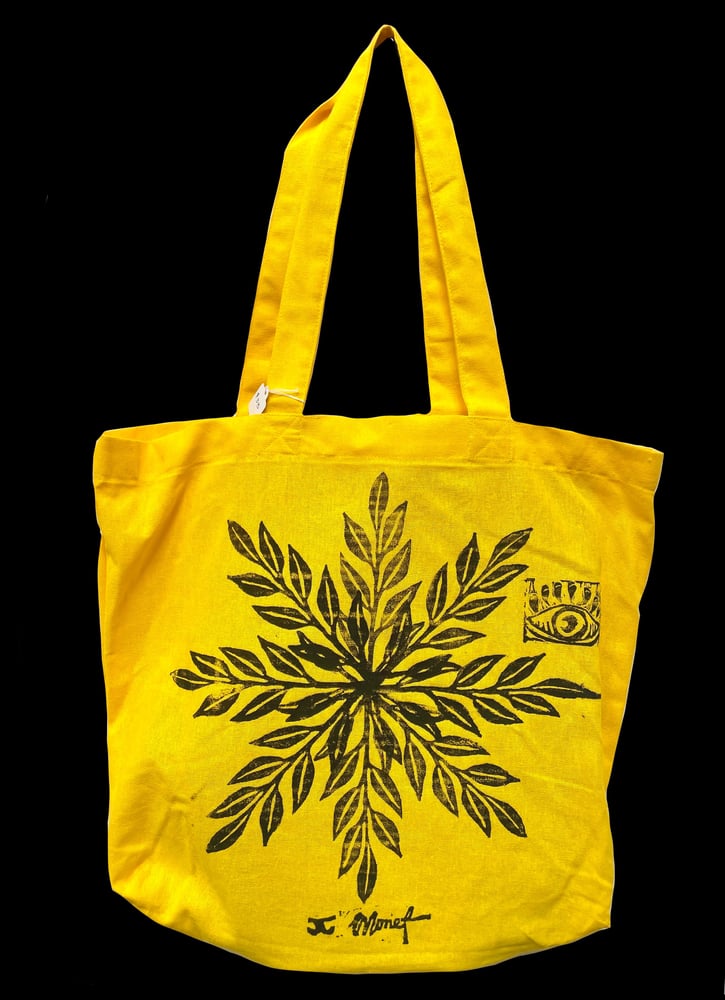 Image of Plant and Eye Yellow Tote