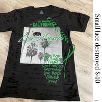 Small LA green lace destroyed