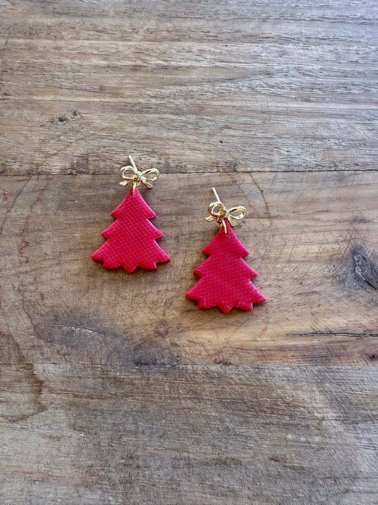 Image of Red Christmas Trees