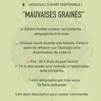 Image 4 of MAUVAISES GRAINES (EDITION LIMITÉE vert pistache) 10% pour NOS VIVENTIA