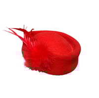 Image 1 of Red Felted Hat
