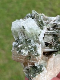 Image 7 of Green Apophyllite, Scolecite & Stilbite Specimen | India #3040