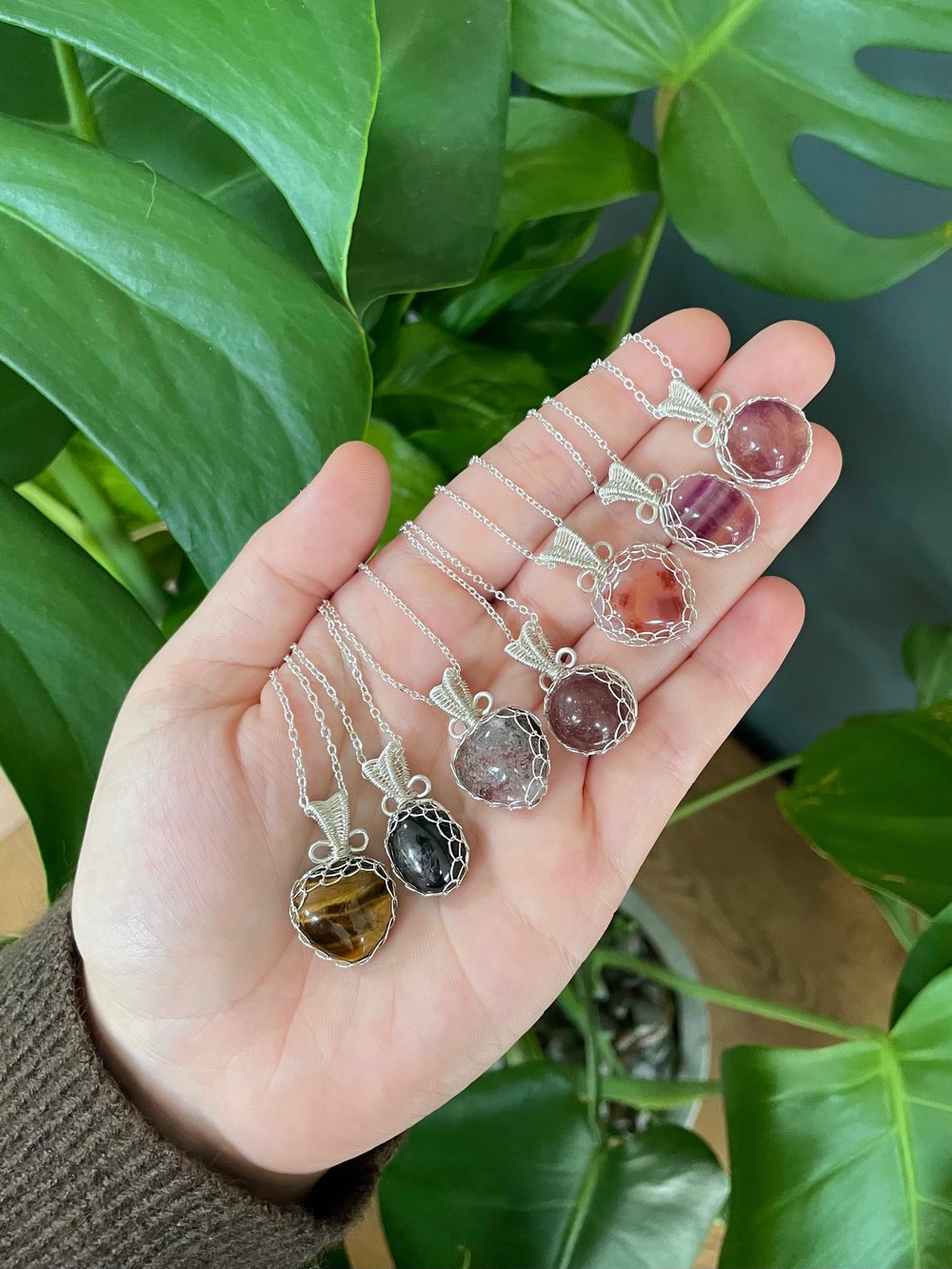 leah's favourite crystal necklaces!