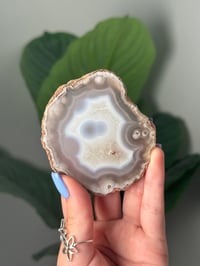 Image 1 of DOUBLE SIDED ORBY LAGUNA AGATE SLICE O