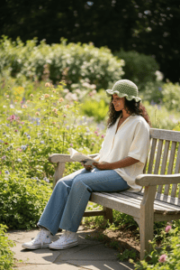 Image 4 of Knitted Floppy Hat