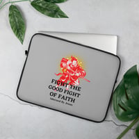 Image 4 of Fight The Good Fight Of Faith Laptop Case