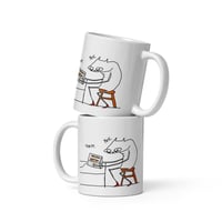 Image 3 of White glossy mug toast 