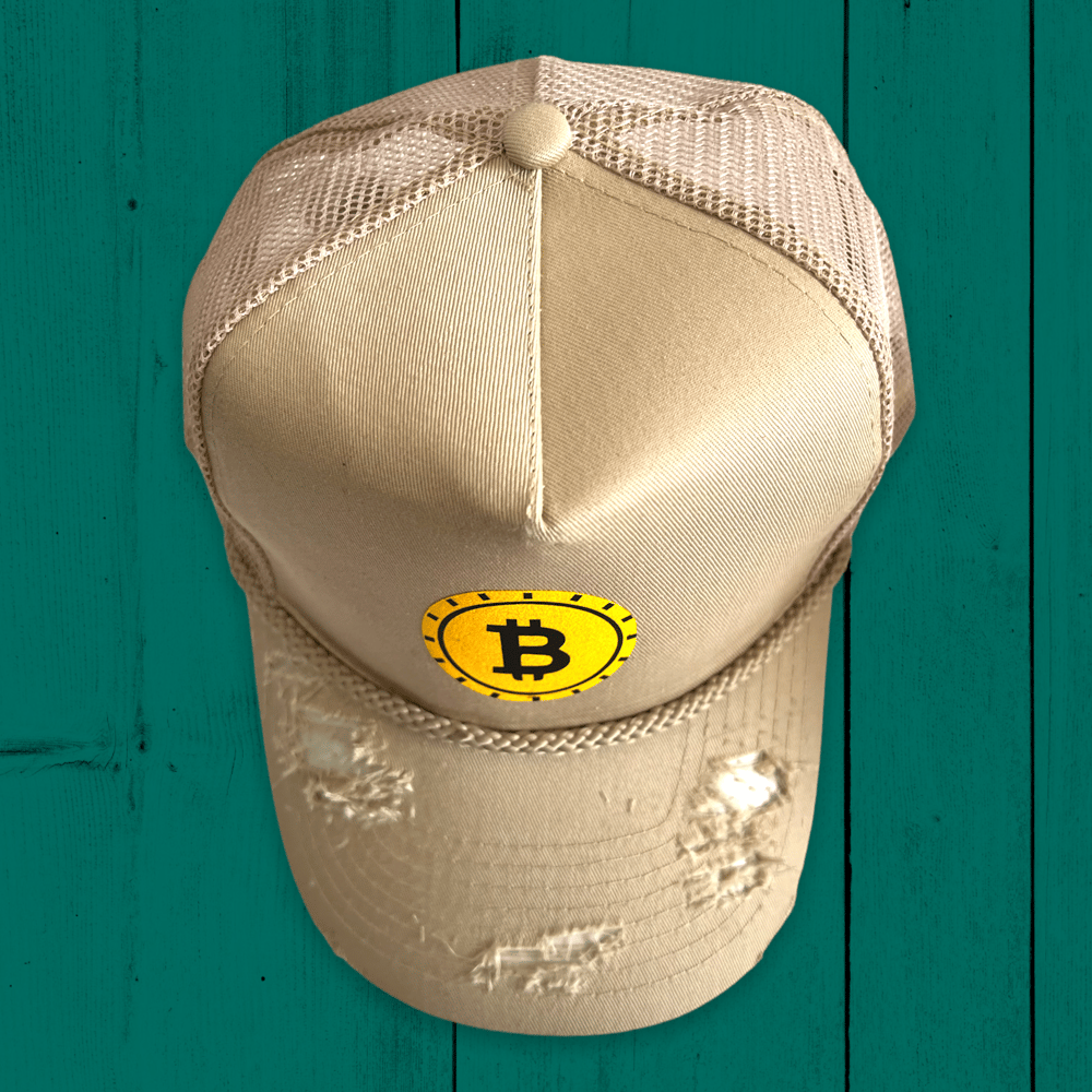 BITCOIN TRUCKER HAT // kHAKI
